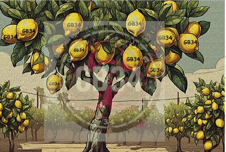 lemon trees with gb34 stamp overlay for preserved lemons