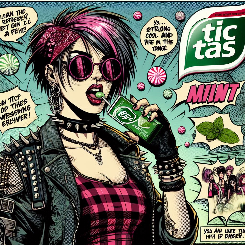mint grunge art tic tacs and xxx chick with purple hair punk as fck