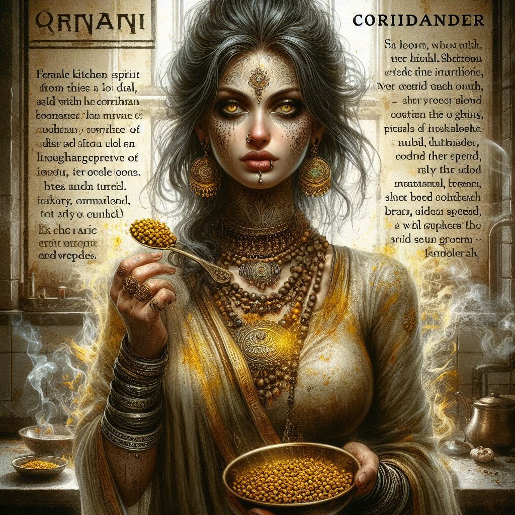 corainder indian goddess art grungs and smoky