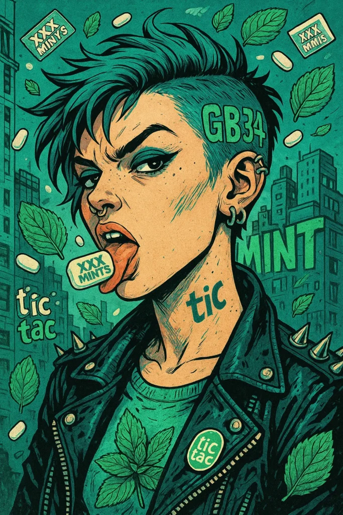 grunge art of punk mint series, 80s meet 2030 tictac and gb34
