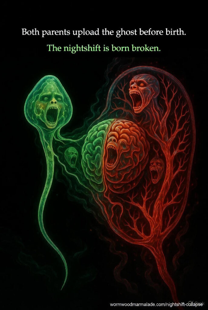 graphic imae of the ghosts of patent epigenetics passed to fetus via sperm and egg 2