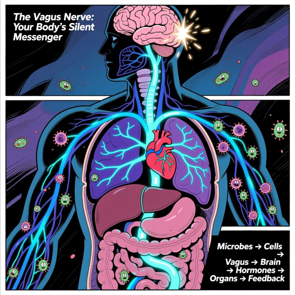 vagus science image of body nerves and organs